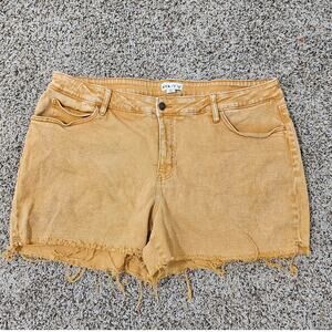 Ava & Viv Rust cut-off Denim shorts 18 W